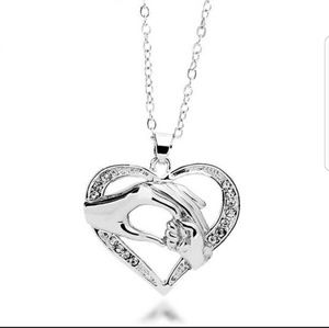 Mother & Child heart necklace